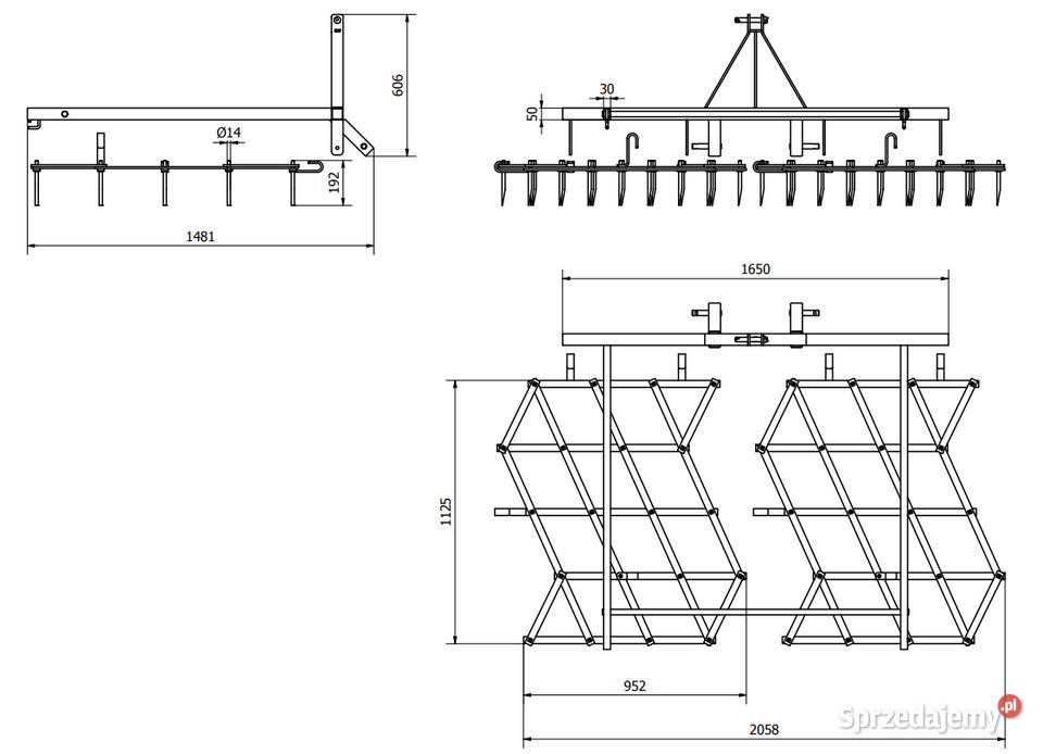 7 Brony polowe do ciągnika 2 polowa dostawa cała Sadkowice sprzedam