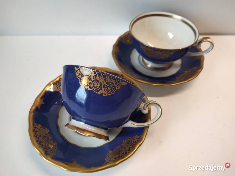 Zetaw kawowy dwojga filiżanka Raichenbach Porcelana i szkło Gniezno