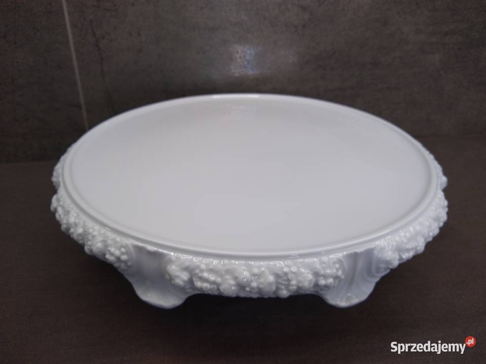 Tortownica na nóżkach Rosenthal Biała Maria Kalisz