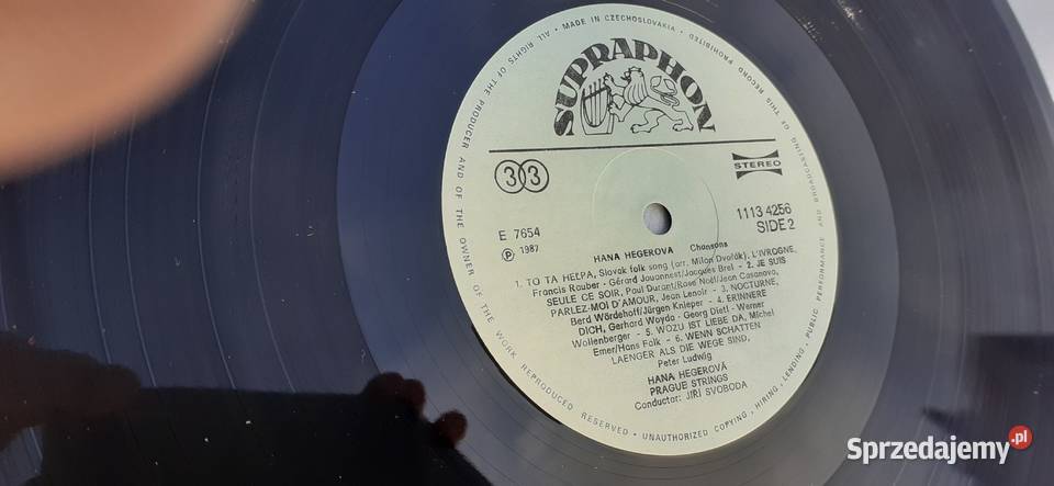 Hana Hegerova Chansonswinyl vintage pamiątka PRL płyta winylowa