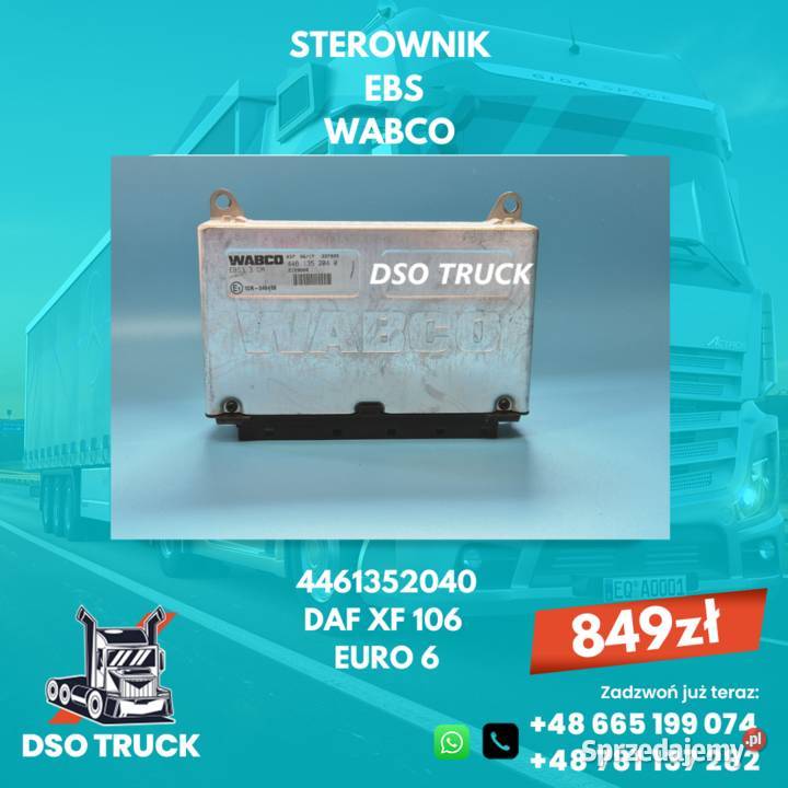 Sterownik Komputer EBS WABCO 4461352040 DAF XF ciężarowe Zawichost