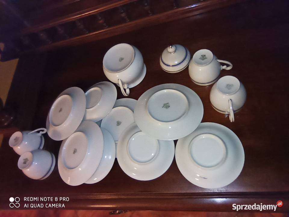 filiżanka z talerzykiem deserowym CT Tielsch Porcelana i szkło pomorskie Gdańsk