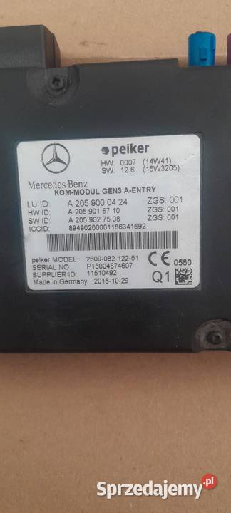 MERCEDES W212 MODUŁ HAMULCA A2059000424 osobowe Dobiegniew