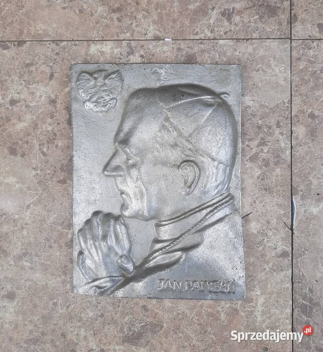 Relief odlew aluminium Papież Jan Paweł II Tczew sprzedam
