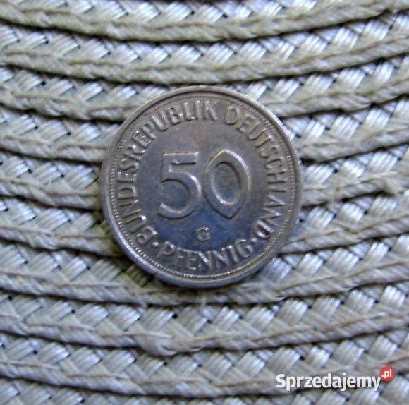 Niemcy 50 Pfennig 1985r G Numizmatyka Kalisz