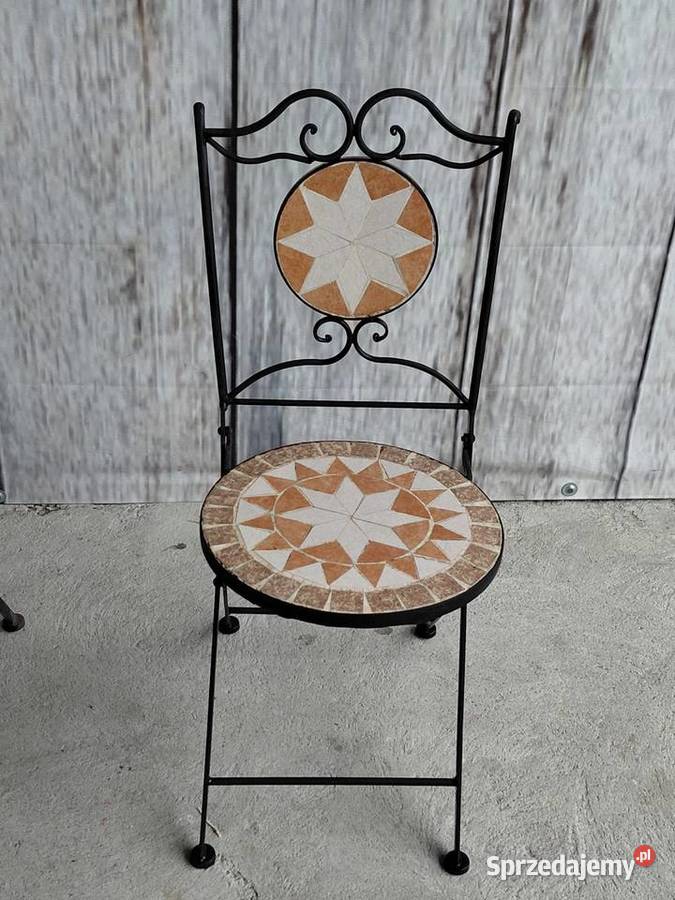 krzesła metalowe 2 sztuki 894 Byczyna