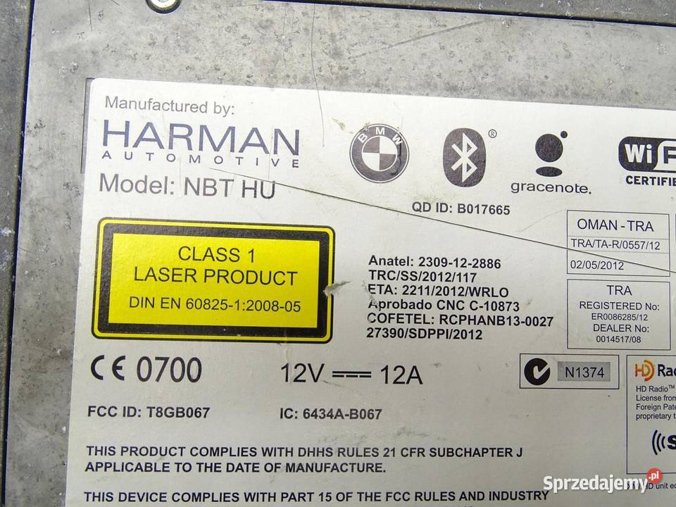 RADIO CZYTNIK NAVI NAWIGACJI BMW F10 F11 F20 F21