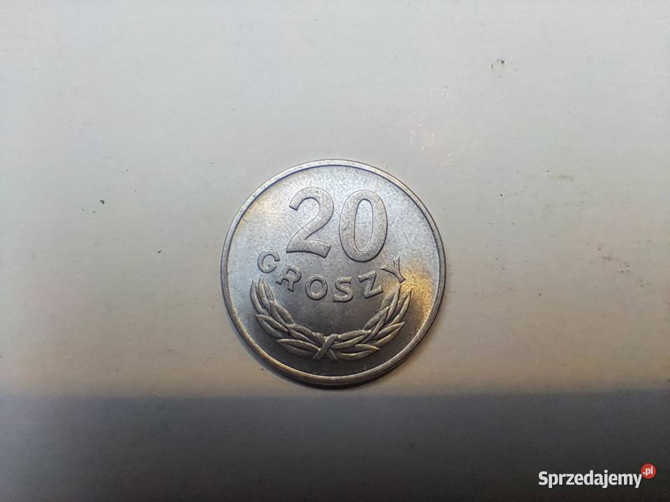 20gr 1957r PRL szeroka data bez znaku mennicy