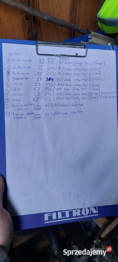 Okno balkonowe 21386 jasny brąz Stary Sącz