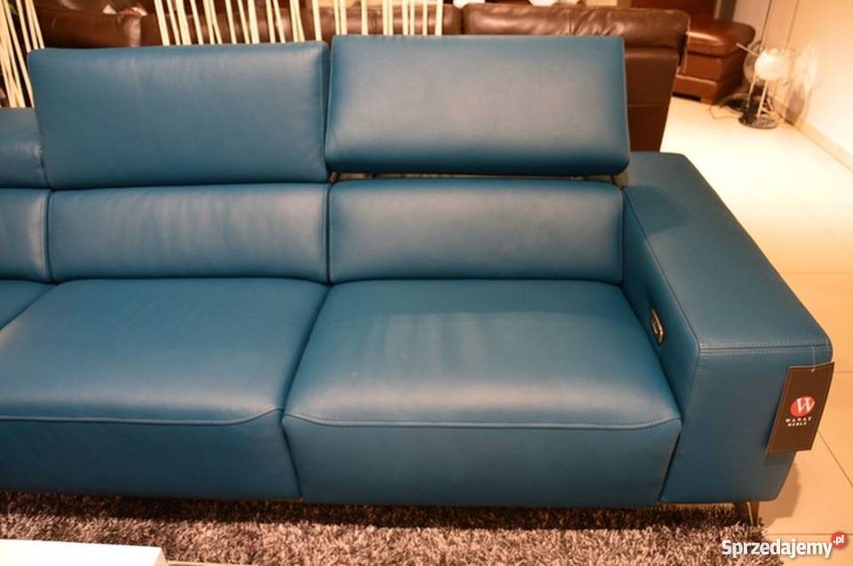 Narożnik Skórzany Metalowe Wysokie Nogi Toruń