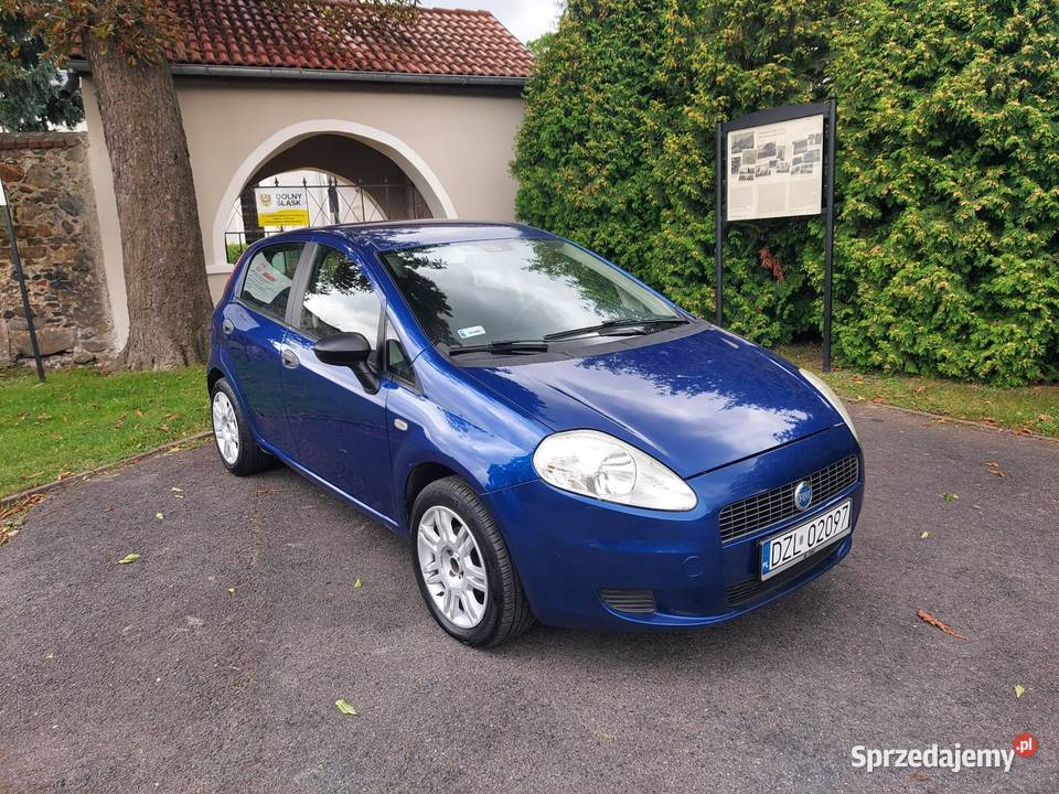 Fiat Grande punto 14 benzyna klimatyzacja niebieski Złotoryja