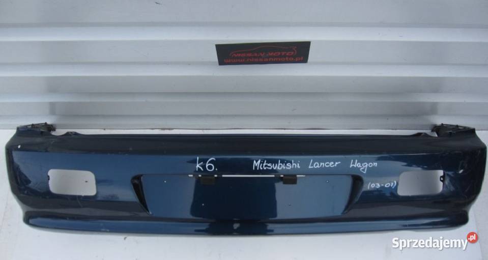 ZDERZAK TYŁ TYLNI MITSUBISHI LANCER WAGON 0307 Nowy Tomyśl sprzedam