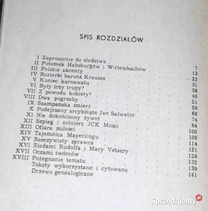Oskarżam arcyksięcia Rudolfa Jerzy S Łątka Chełm