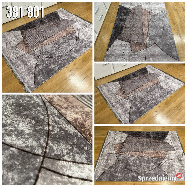 NOWOCZESNY DYWAN 130X190 PRINT 381801 CIENKI Białystok
