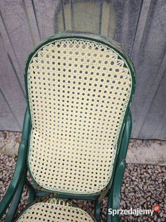 Fotel bujany Thonet zabytkowy retro vintage
