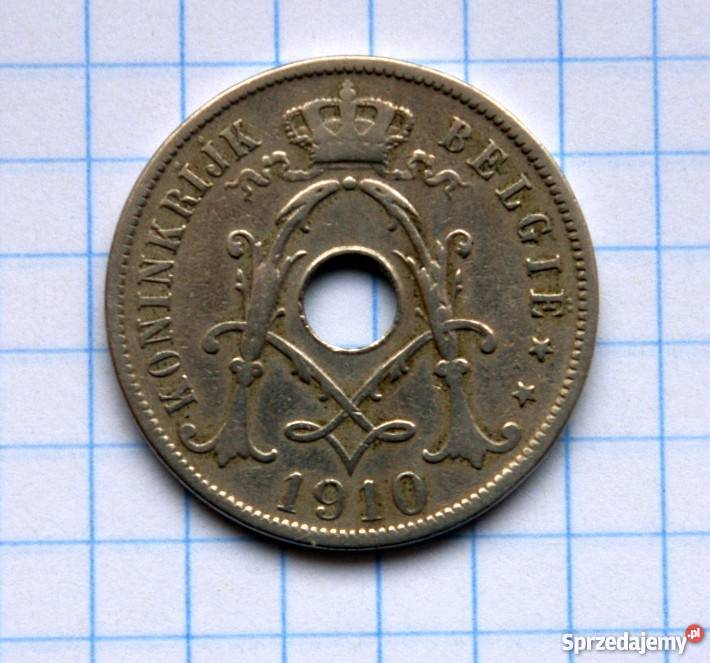 25 CENTIMES 1910 BELGIA Parczew