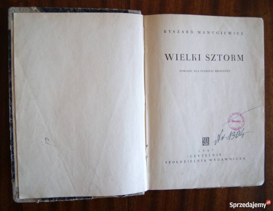 Ryszard Manugiewicz Wielki sztorm 1947 lubelskie Parczew sprzedam