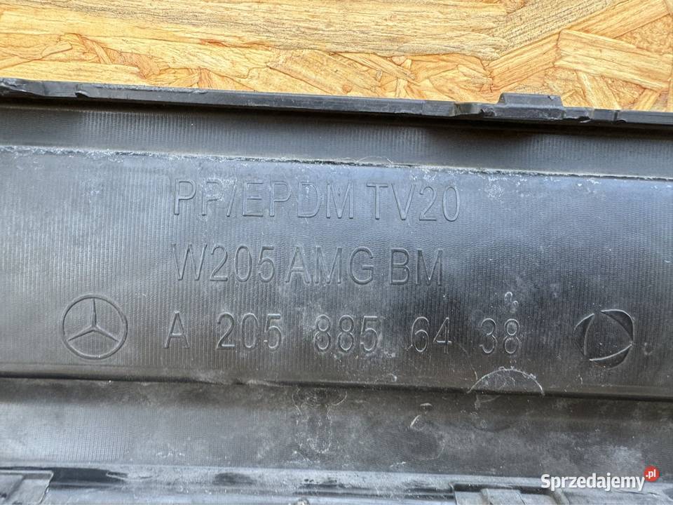 Spoiler dyfuzor zderzaka tył Mercedes w205 c63 Spoilery Międzychód sprzedam