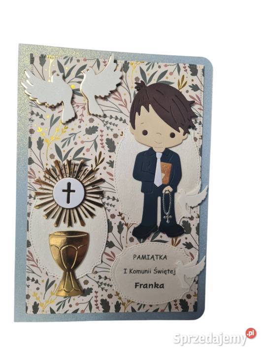 Kartka okolicznościowa Komunia chłopca łódzkie Brzeziny