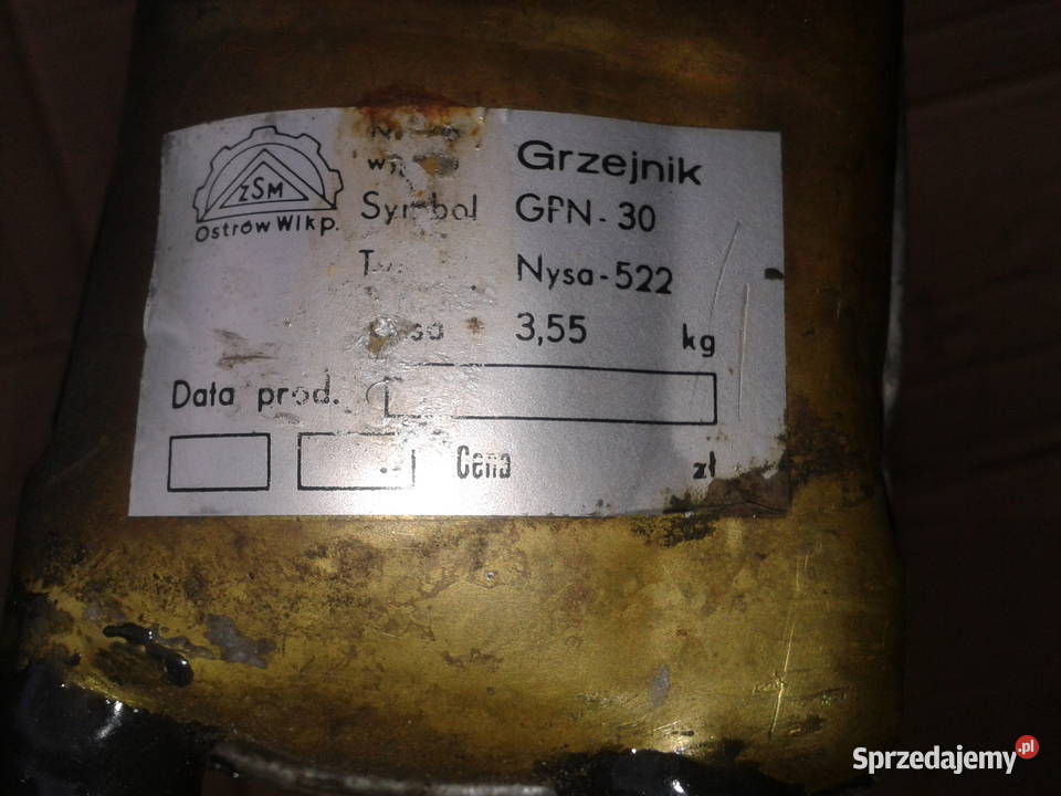 NAGRZEWNICA GRZEJNIK WODY GPN30 ZSD NYSA 522 ŻUK lubelskie Chełm