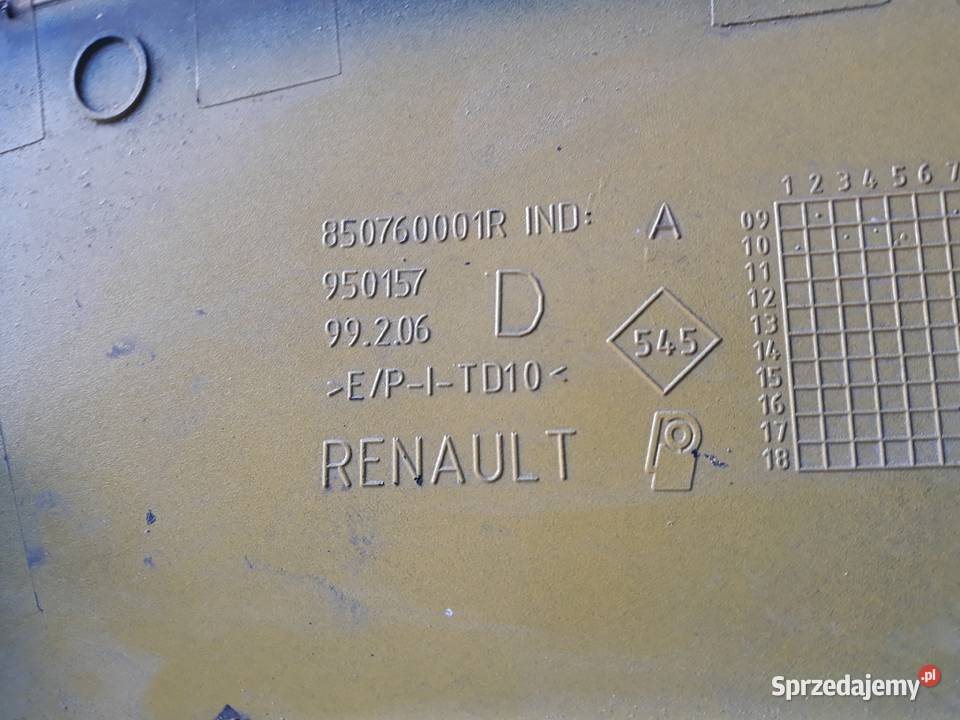 RENAULT MEGANE 3 III RS LISTWA BŁOTNIKA PRAWA Międzychód sprzedam