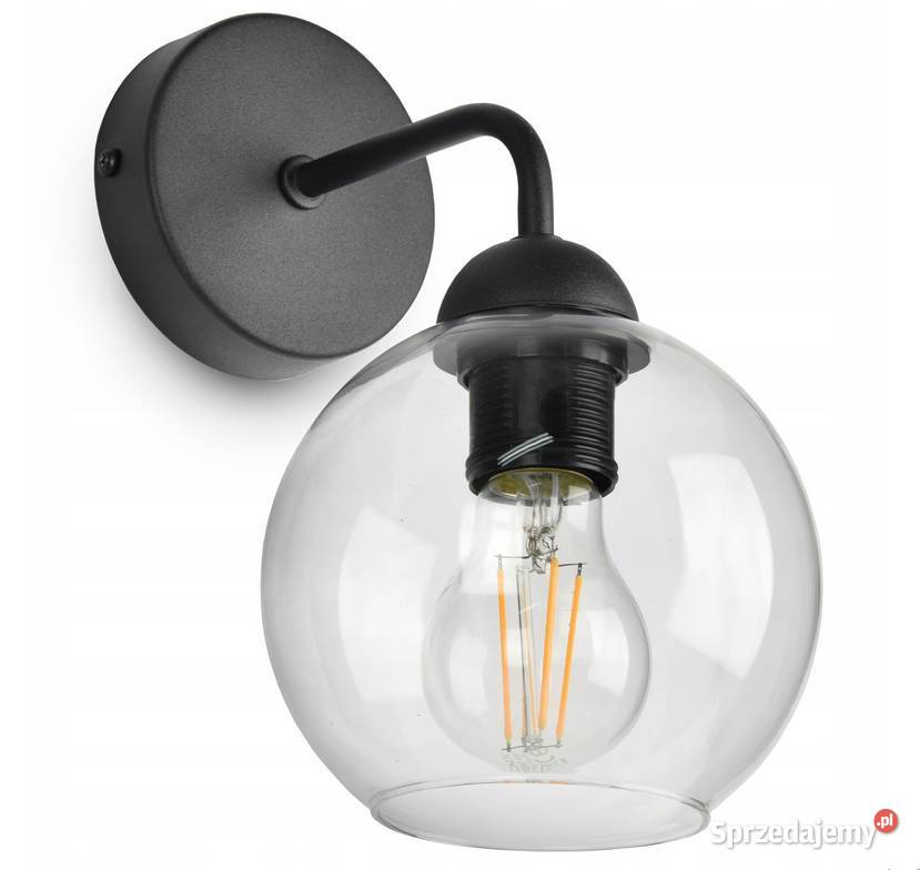 Szklana Lampa Ścienna Kinkiet LED KULA KULE podlaskie Choroszcz