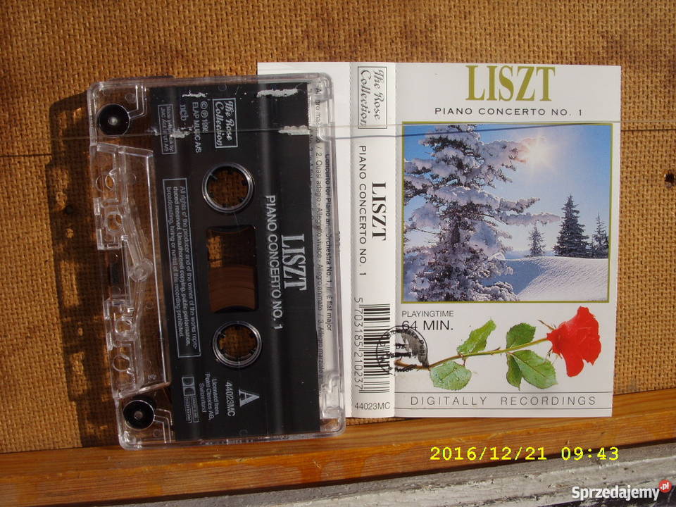 LISZTPIANO KONCERTO NO 1 kaseta audio dolnośląskie Wołów