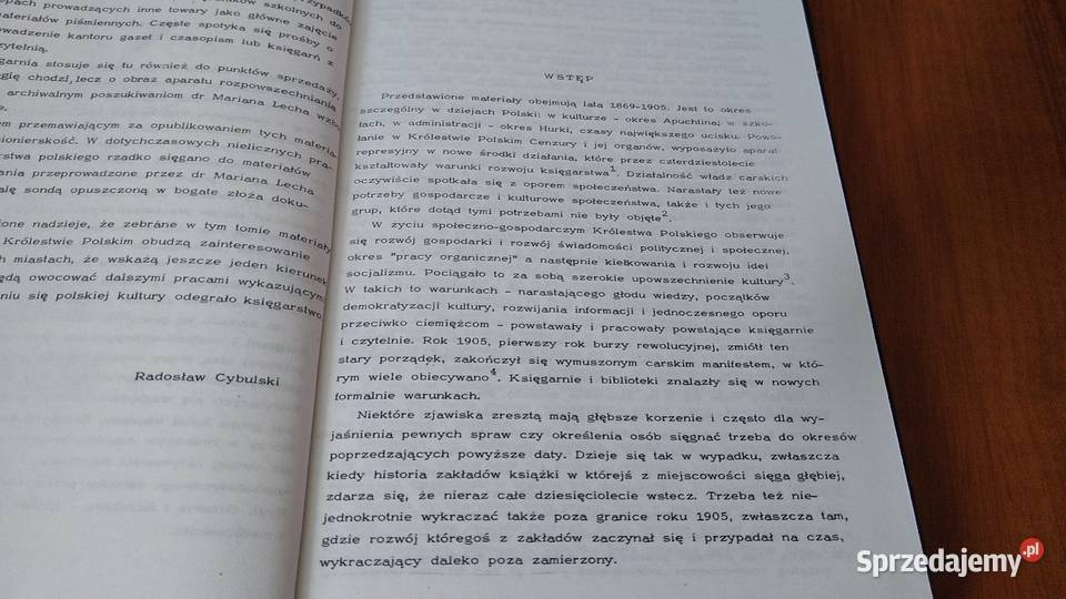 Księgarze i księgarnie w Królestwie Polskim pomorskie Gdańsk sprzedam