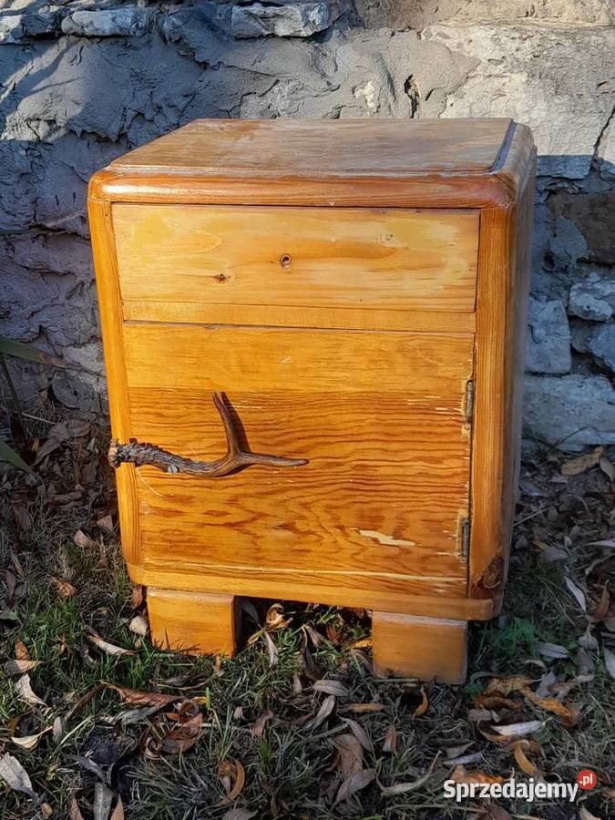 Stara szafka nocna zabytek PRL retro vintage Dąbrowa Górnicza sprzedam