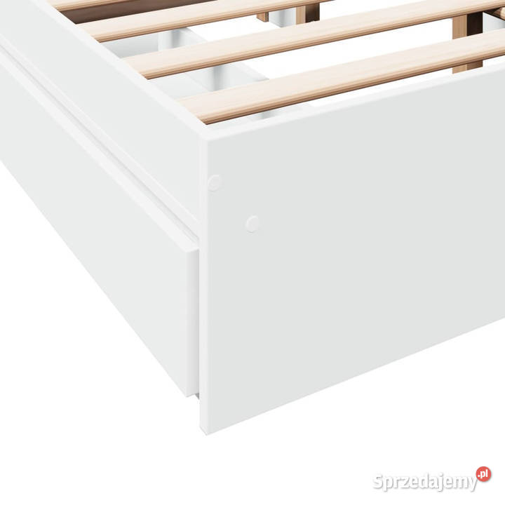 Rama łóżka z szufladami biała 140x200 WM3280657 Warszawa