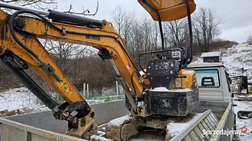 Minikoparka Berger Kraus BK1600 Silnik Kubota Motoryzacja podkarpackie Zarszyn