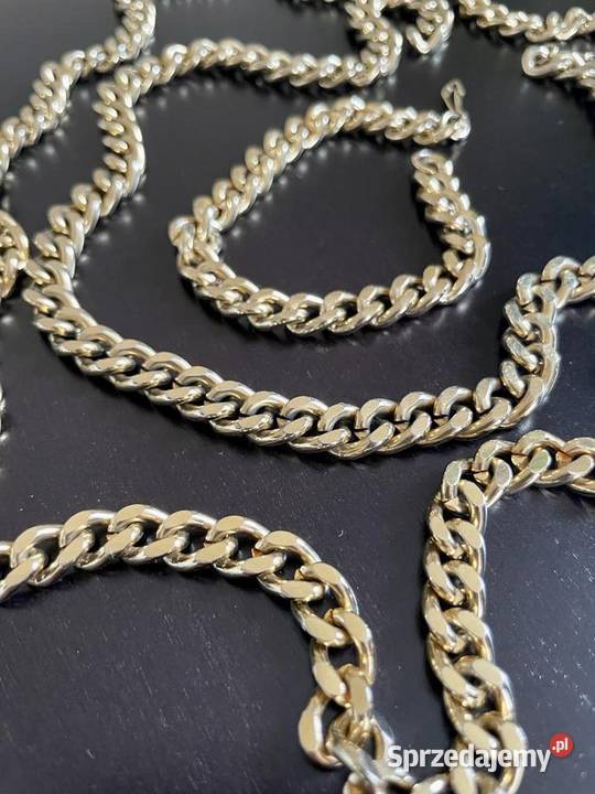 3 łańcuchy metalowe w złotym kolorze Kraków