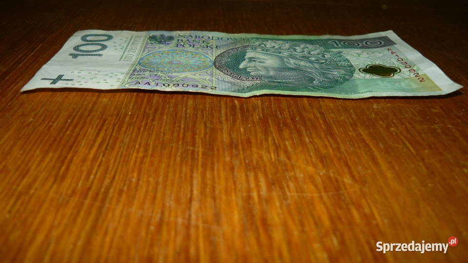 Banknot 100 seria AA 2012 r podlaskie Sokółka sprzedam