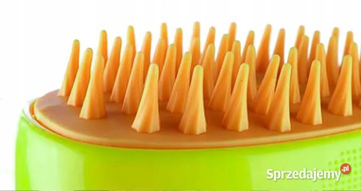 Szczotka parowa kota psa masażer Zielona Akcesoria dla zwierząt śląskie sprzedam