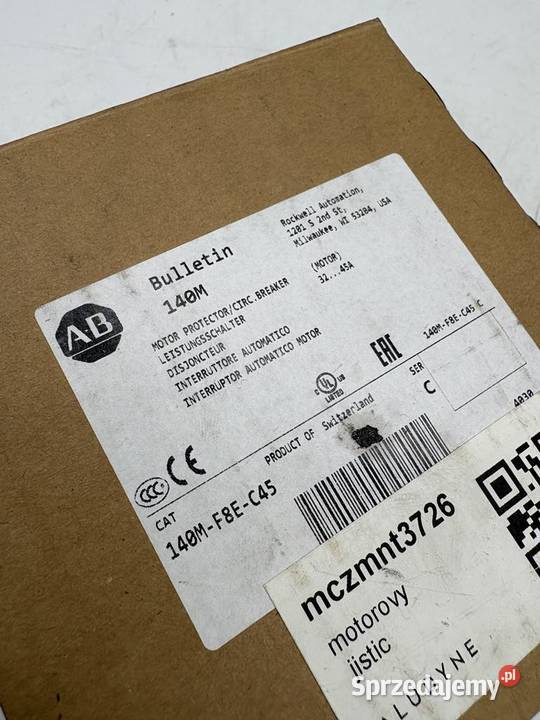 Allen Bradley 140MF8EC45 Wyłącznik silnikowy Warszawa sprzedam