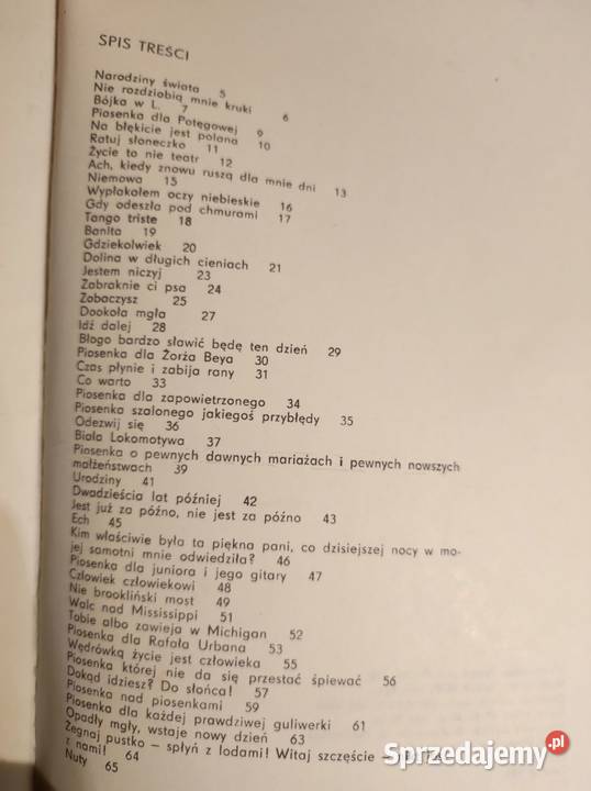 Edward Stachura Piosenki nuty utwory Kielce