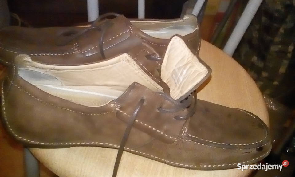 Buty męskie skórzane Clarks 445 45 G skóra Zebrzydowa