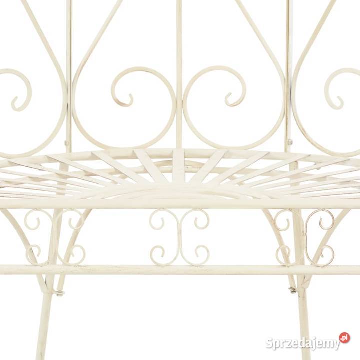vidaXL Ławka ogrodowa 95 żelazo antyczna biel mazowieckie Warszawa