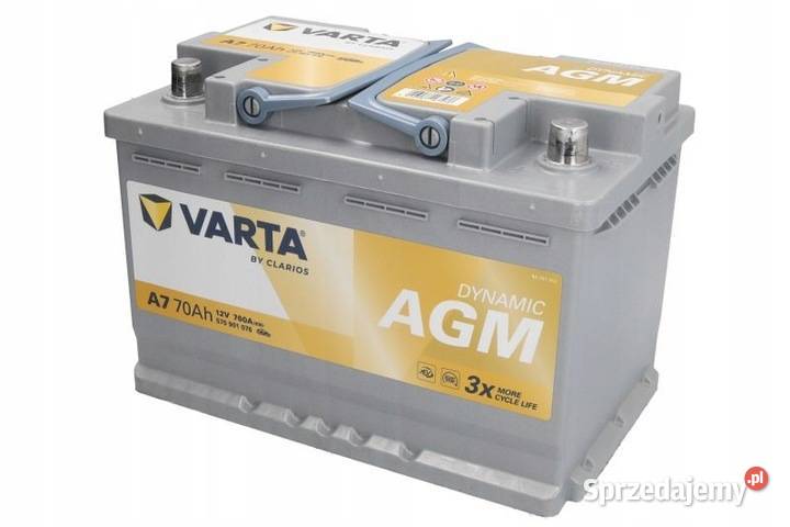 VARTA 70Ah 760A Silver Dynamic A7 AGM P 12V Tomaszów Mazowiecki