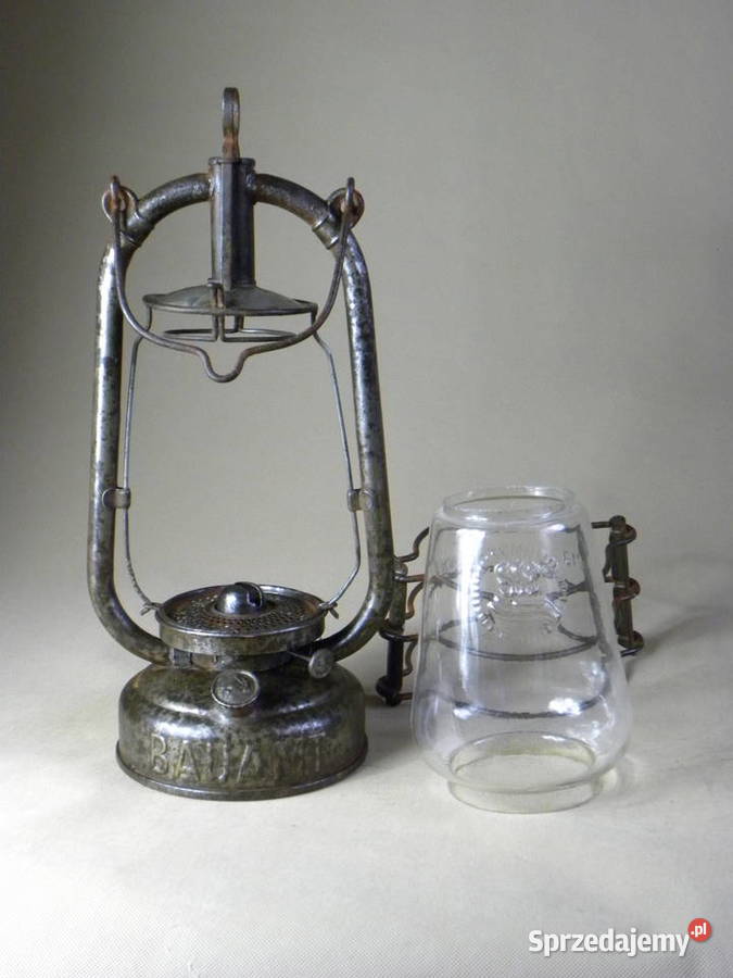 Stara niemiecka lampa naftowa Feuerhand 201 z Legnica