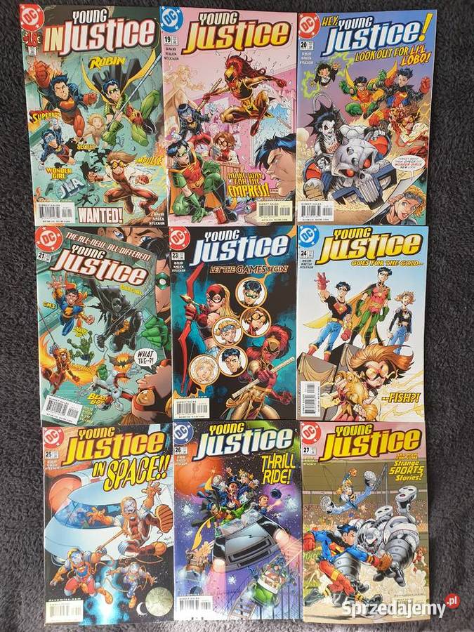 Young Justice kolekcja 36 komiksów DC USA Superbohaterowie Gdynia sprzedam