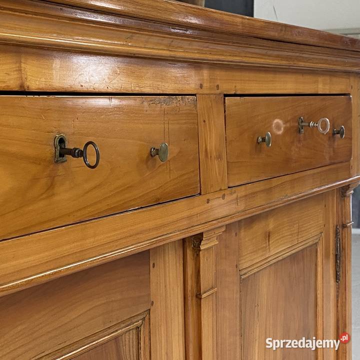 Klasyczna komoda lite drewno 2 szuflady Budno