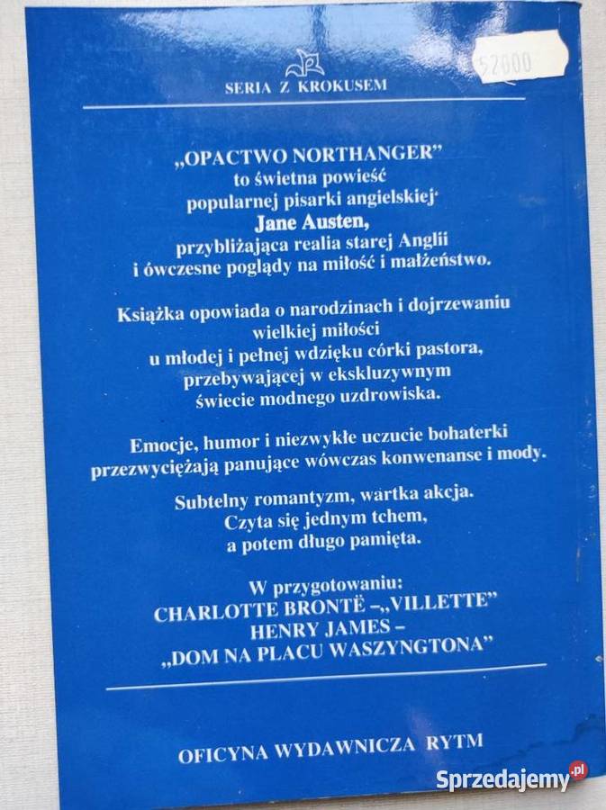Opactwo Northanger Jane Austen Kielce