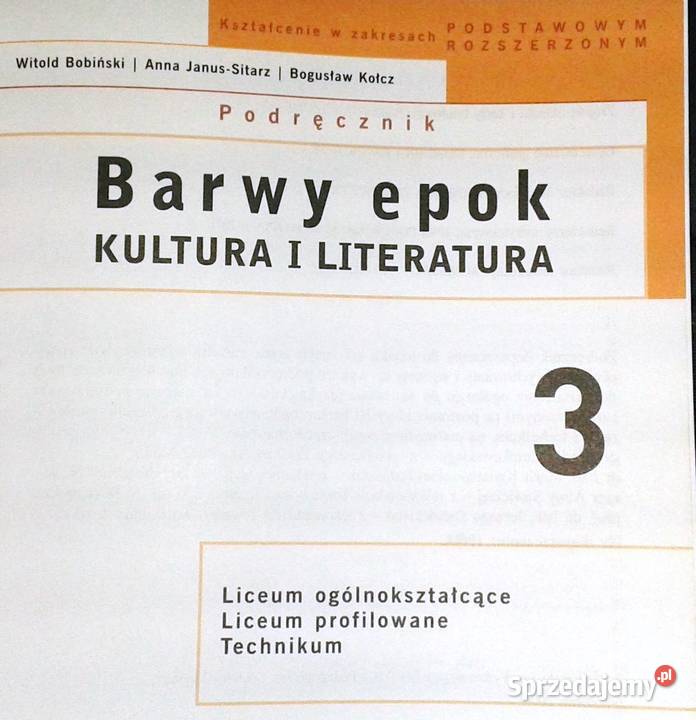 Barwy epok 3 Kultura i literatura W Bobiński A Pozostałe Chełm