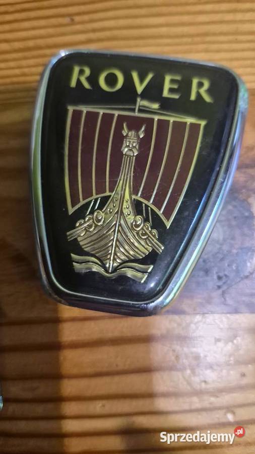 Orginalny emblemat znaczek Rover przedstawiajacy