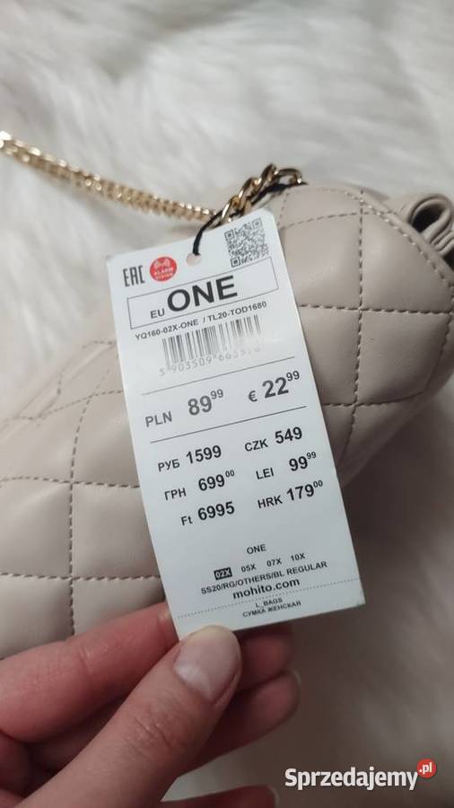 Torebka crossbody z łańcuszkiem MOHITO brązowy/beżowy małopolskie Olkusz