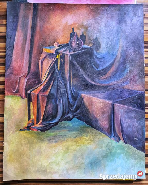 Obraz namalowany ręcznie Warszawa