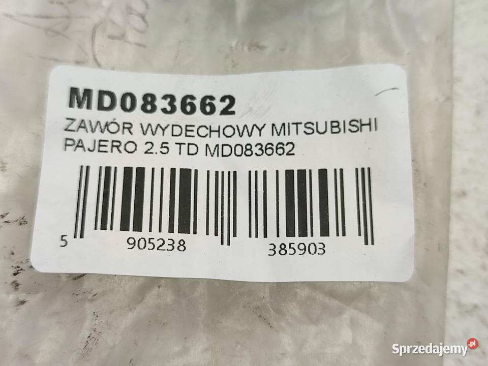 ZAWÓR WYDECHOWY MITSUBISHI PAJERO II 25 TDiC osobowe