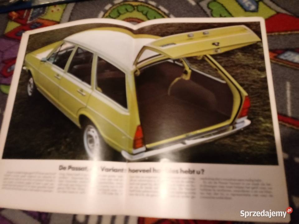 VW Passat prospekt reklamowy 1973 podkarpackie sprzedam