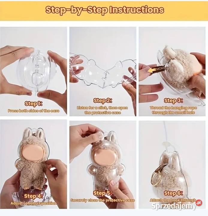 Przezroczysta osłona ochronna na Labubu Plastik  Domaszczyn